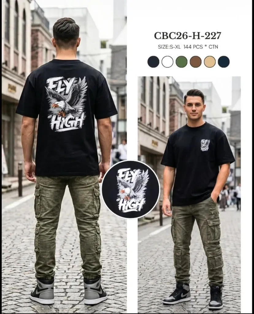 (DOCENA) FRANELA OVERSIZE (CBC) - FLY HIGH H-227
