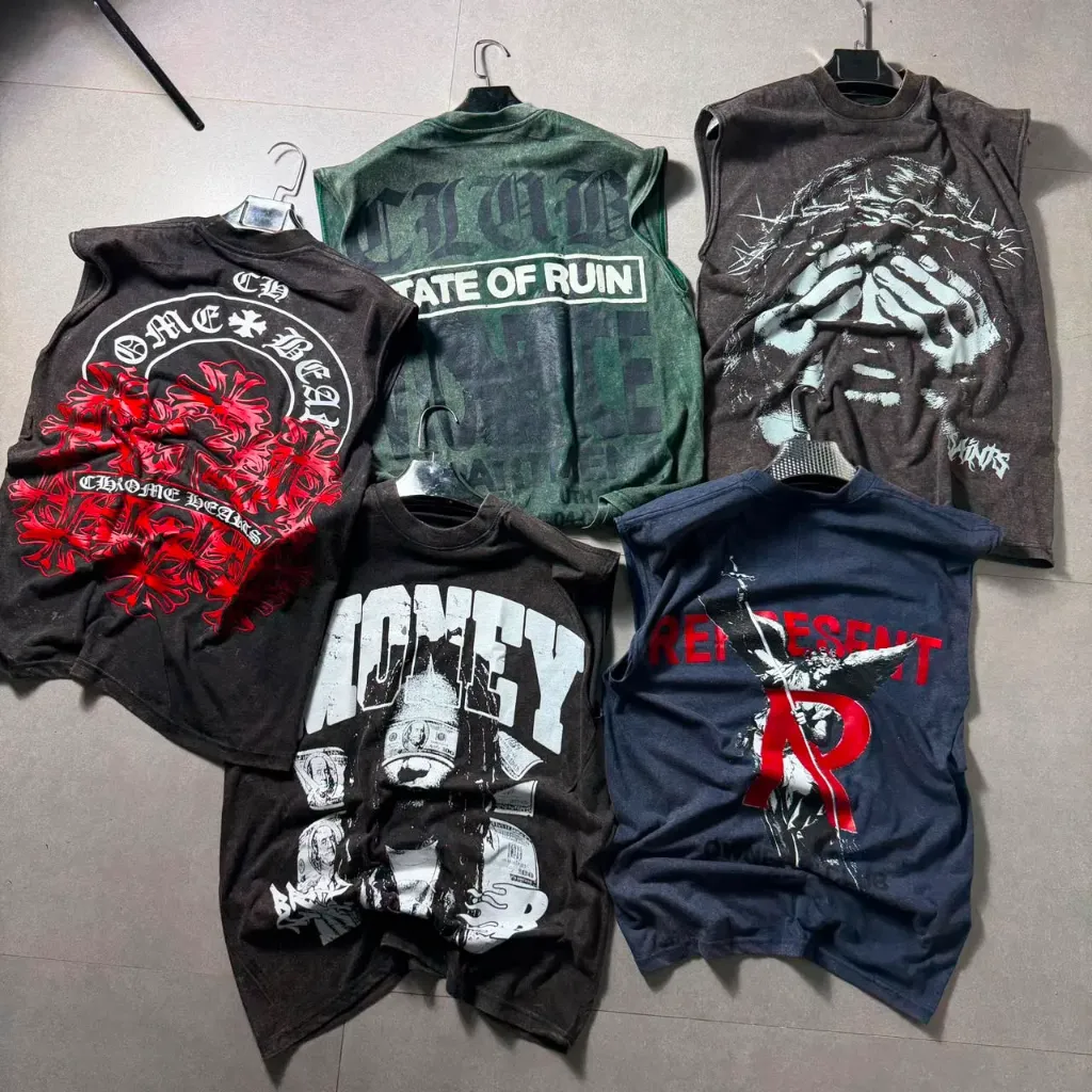 MANGA CERO ACID WASH CHROME HEARTS