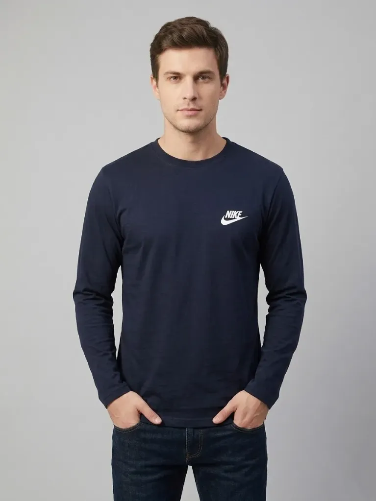SUETER 100% ALGODON - NIKE (M, NEGRO)