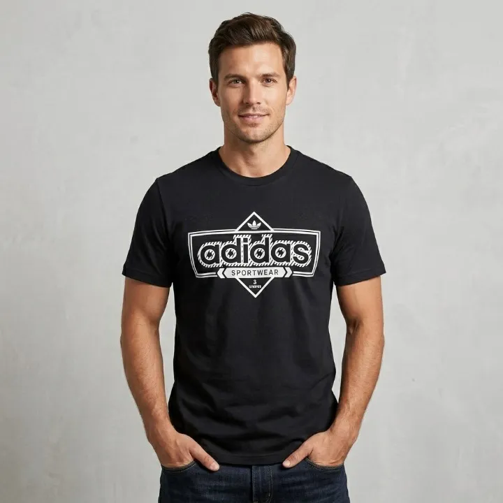(DOCENA) FRANELA DE ALGODON BASICA - ADIDAS SPORTWEAR