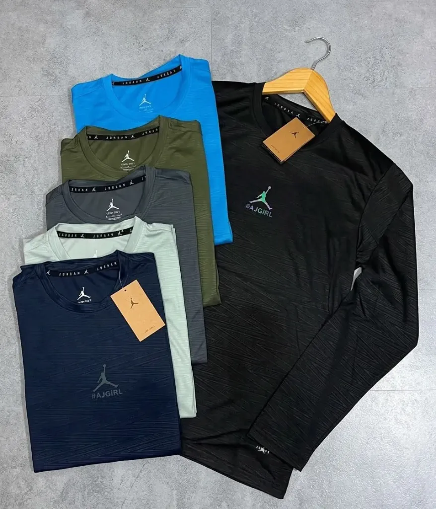 SUDADERA TELA FRIA (JORDAN) - 9505L-JD (S, NEGRO)
