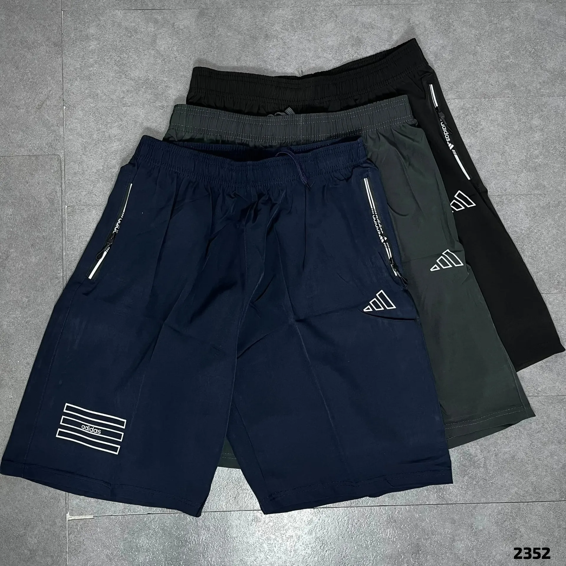 SHORT DEPORTIVO AAA (ADIDAS) - 2352 (M, NEGRO)