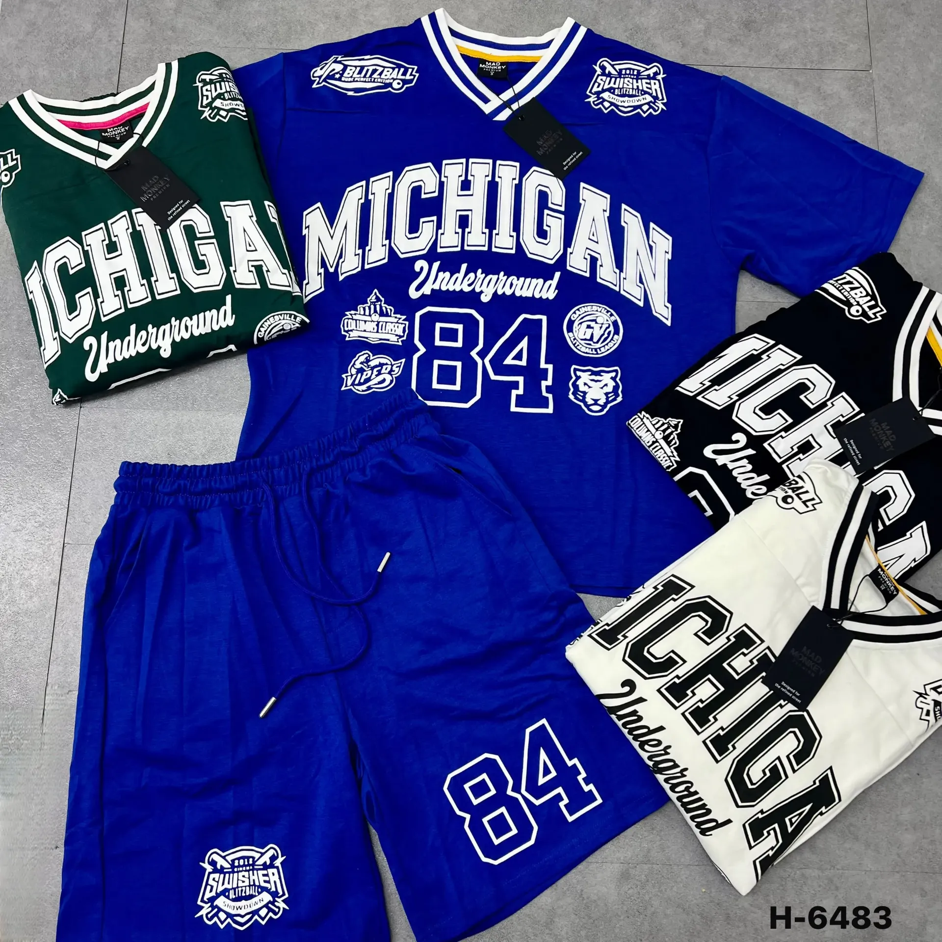 (DOCENA) CONJUNTO STREETWEAR (MAD MONKEY) - H-6483