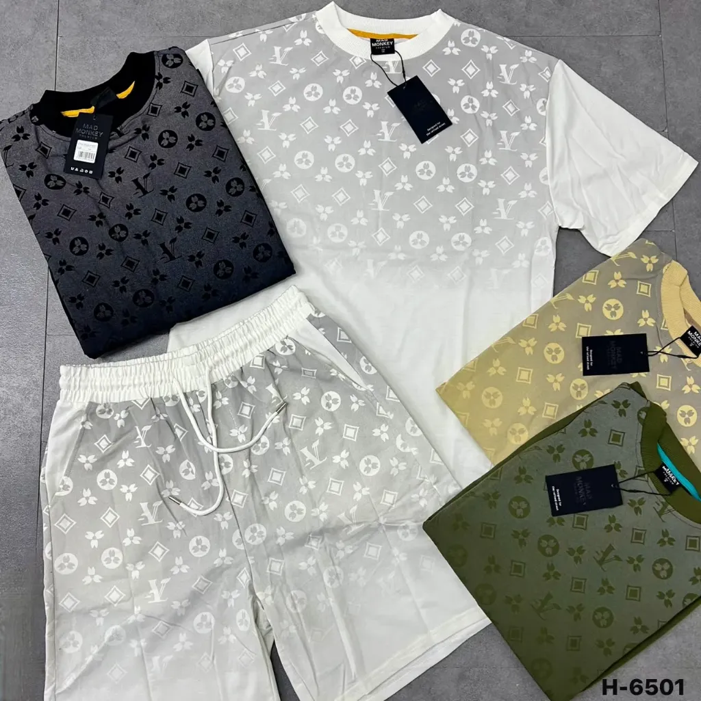 CONJUNTO STREETWEAR (MAD MONKEY) - H-6501 (S, NEGRO)