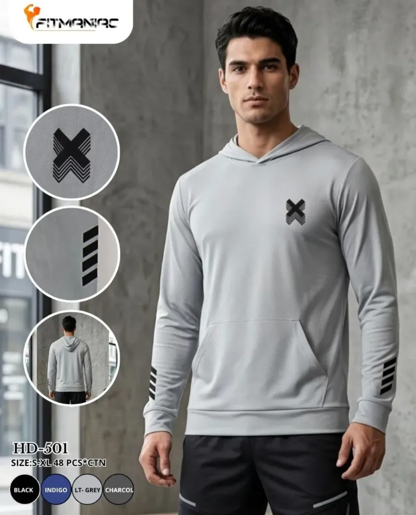 (DOCENA) SUDADERA CON CAPUCHA - HD-501