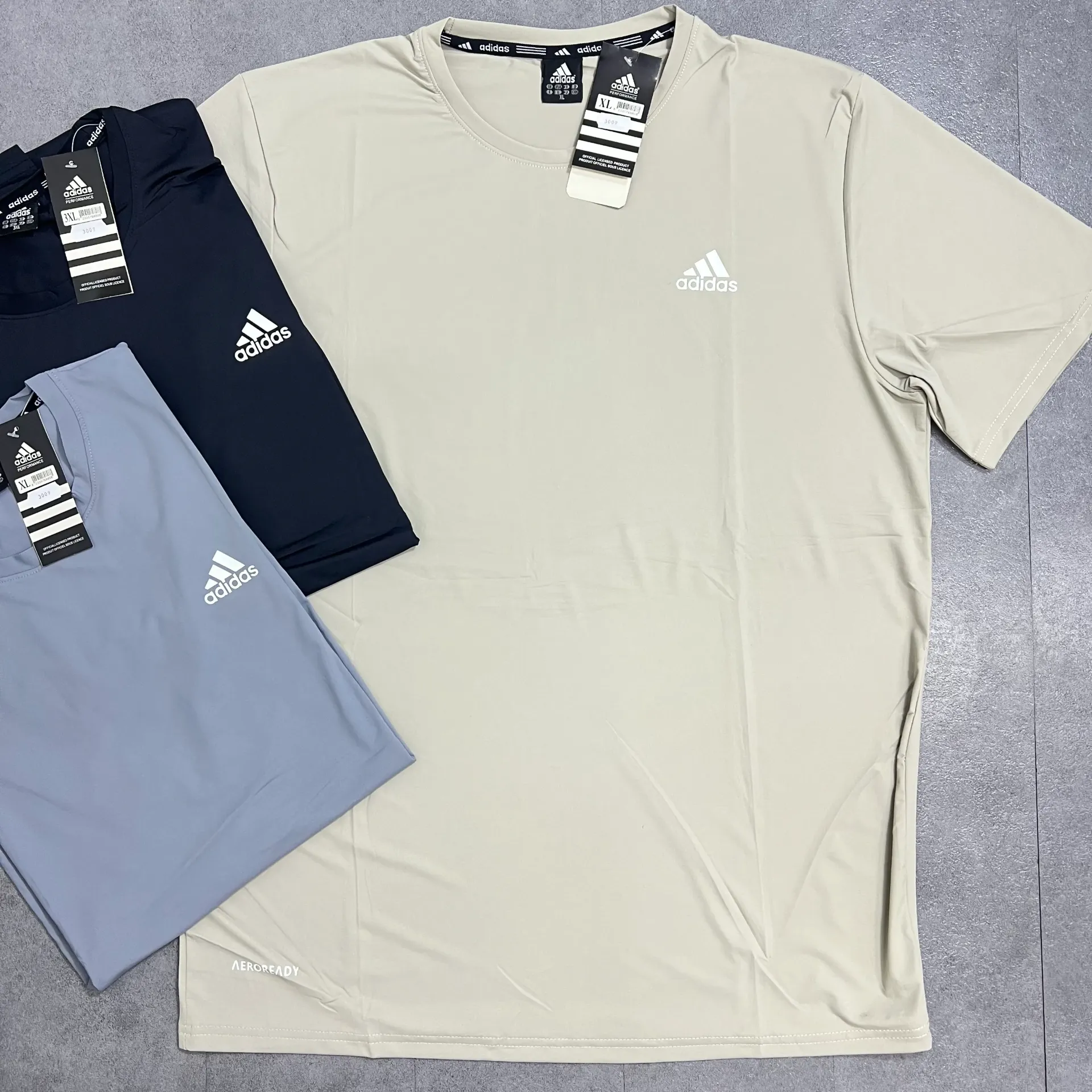 FRANELA DEPORTIVA TOP QUALITY (ADIDAS) - 3009 (M, NEGRO)