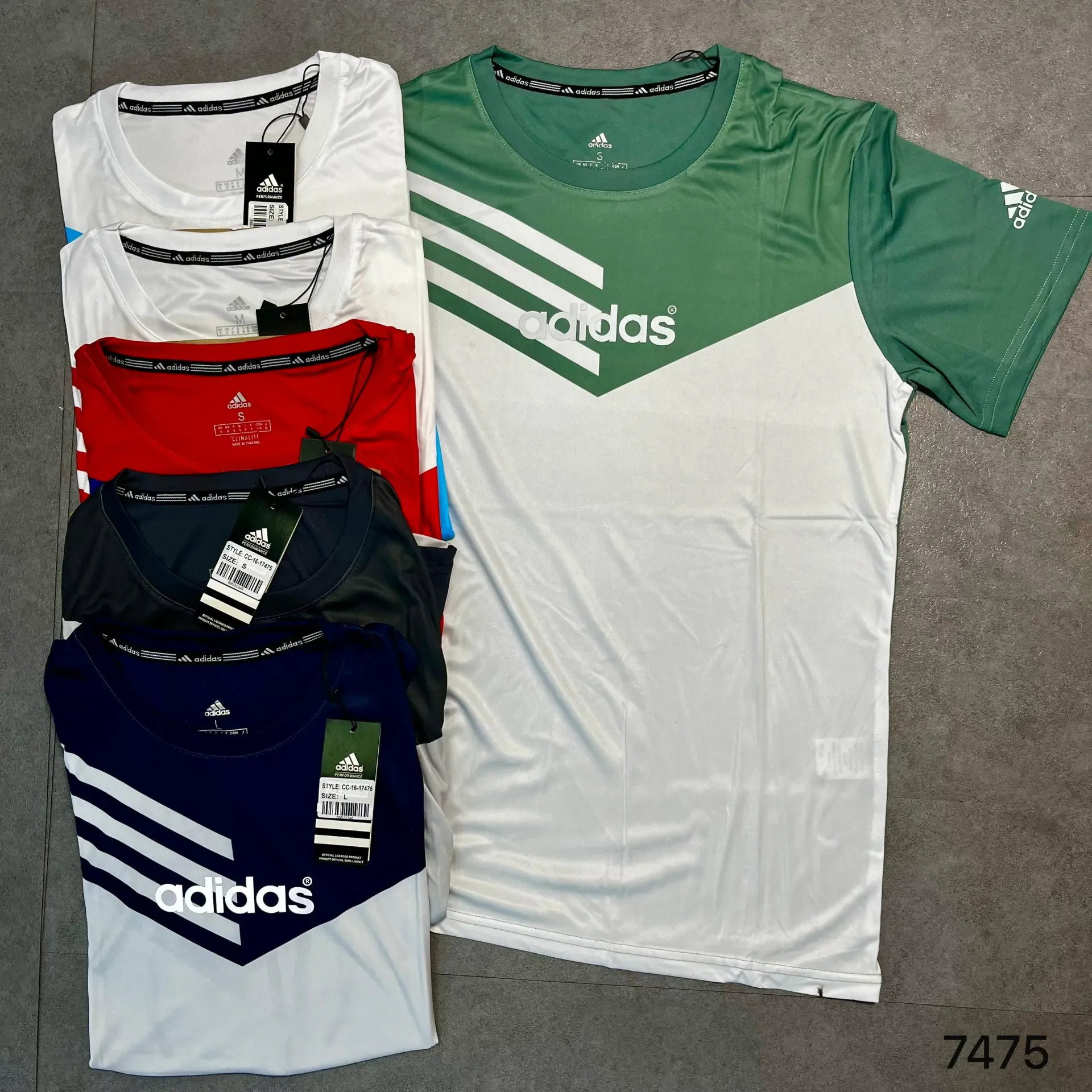 FRANELA DEPORTIVA (ADIDAS) - 17475 (S, NEGRO)