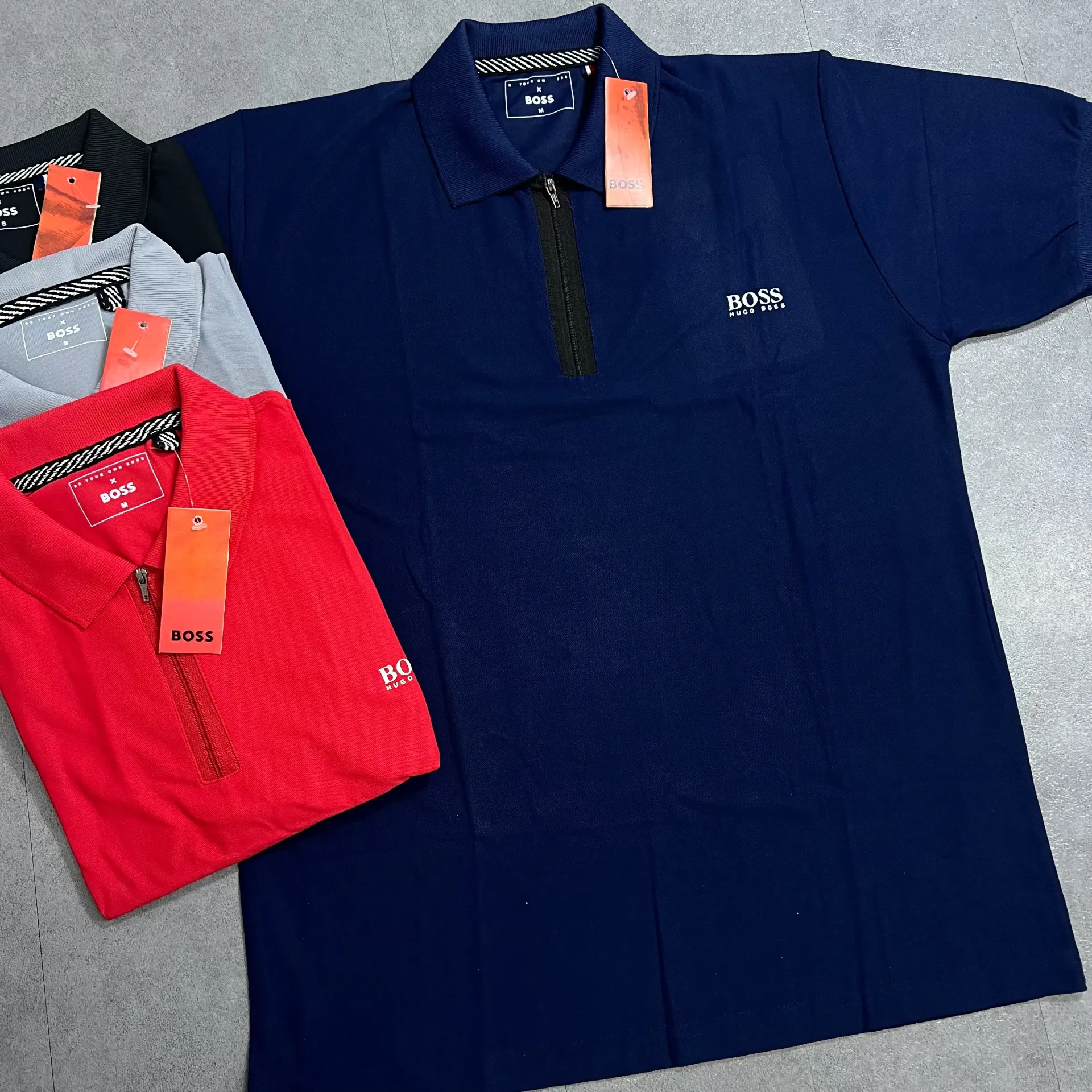 [833BS] (DOCENA) CHEMISE IMPORTADA CON CIERRE (BOSS) - 833BS