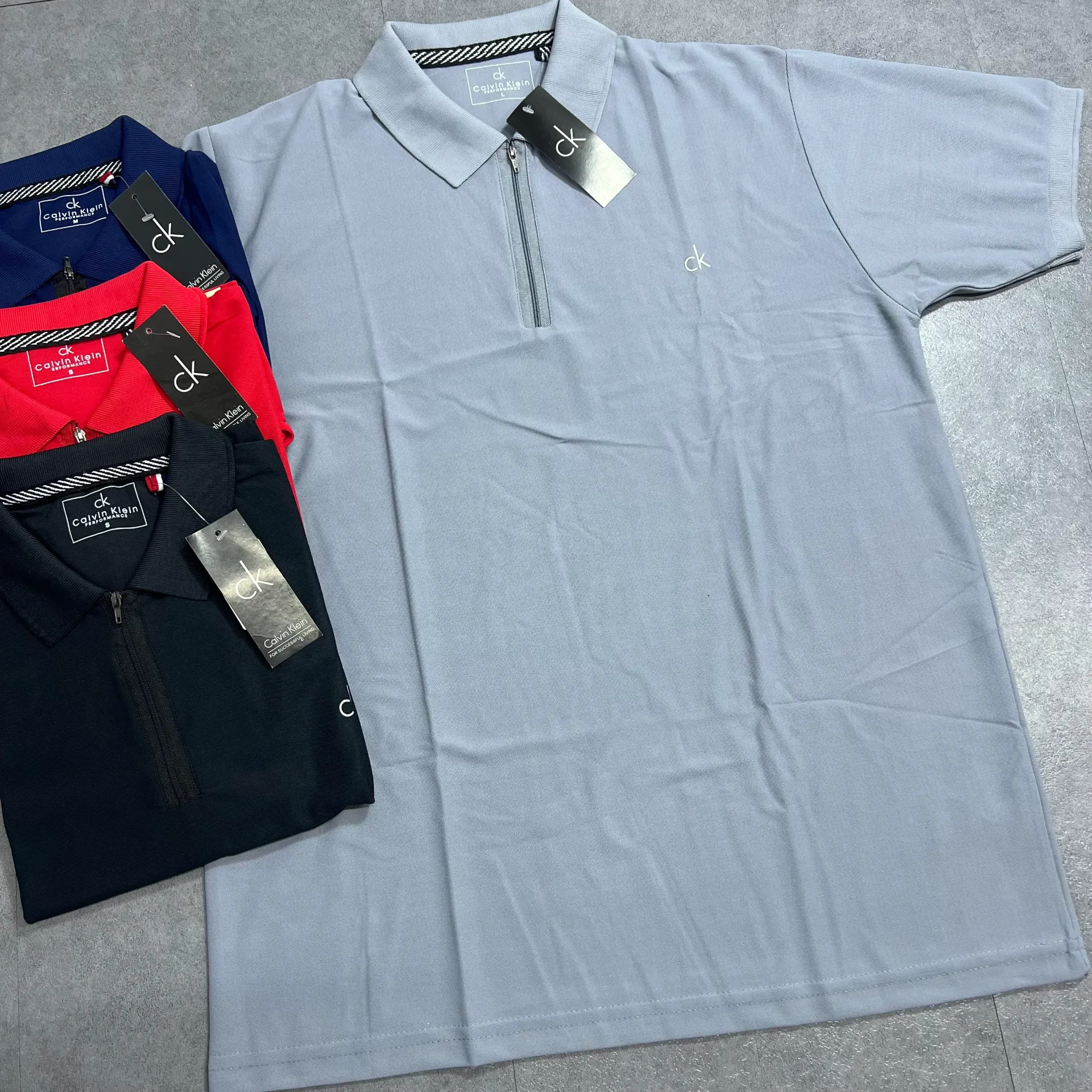 CHEMISE IMPORTADA CON CIERRE (CK) - 831CK (S, NEGRO)