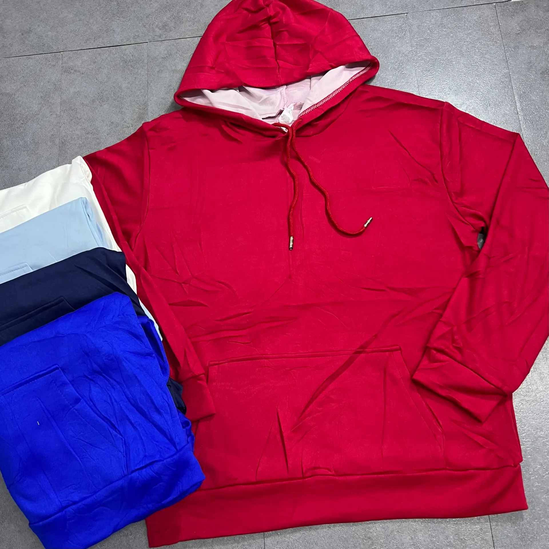 SUETER CON CAPUCHA UNICOLOR - HD-MAR01 (S, NEGRO)