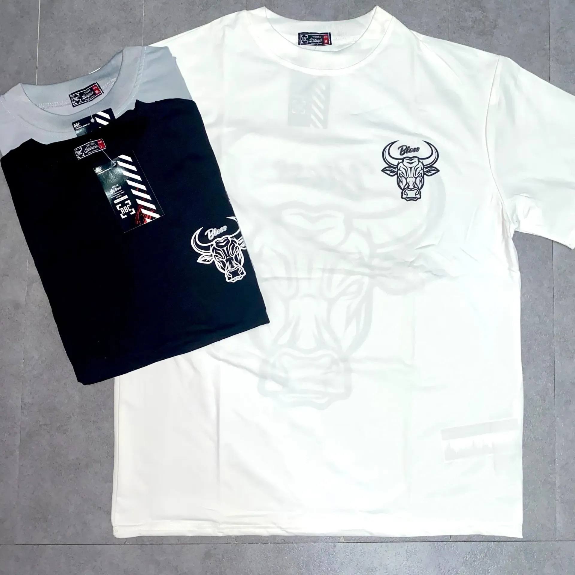 FRANELAS OVERSIZE ABC - BLESS 208 (S, BLANCO)