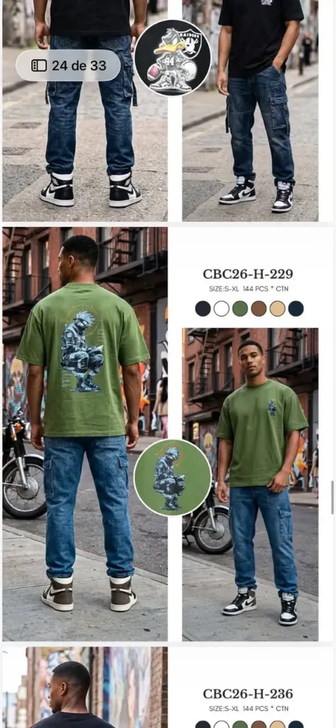 FRANELA OVERSIZE (CBC) - KAKASHI H-229 (S, NEGRO)