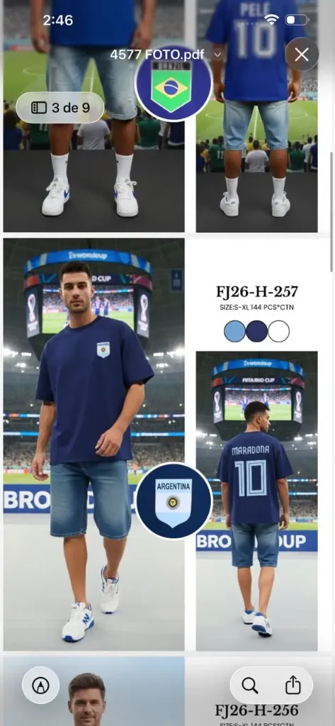 FRANELA OVERSIZE - ARGENTINA MARADONA H-257 (S, BLANCO)