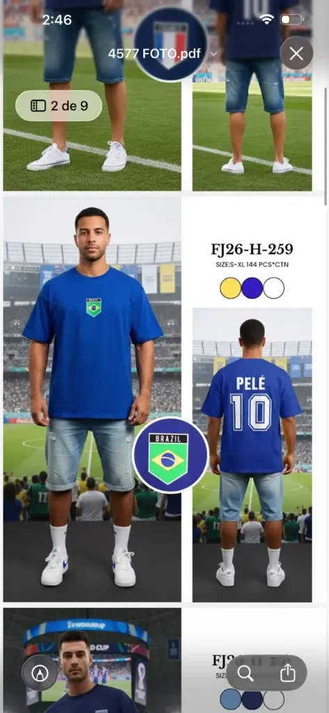 FRANELA OVERSIZE - BRASIL PELE H-259 (S, BLANCO)