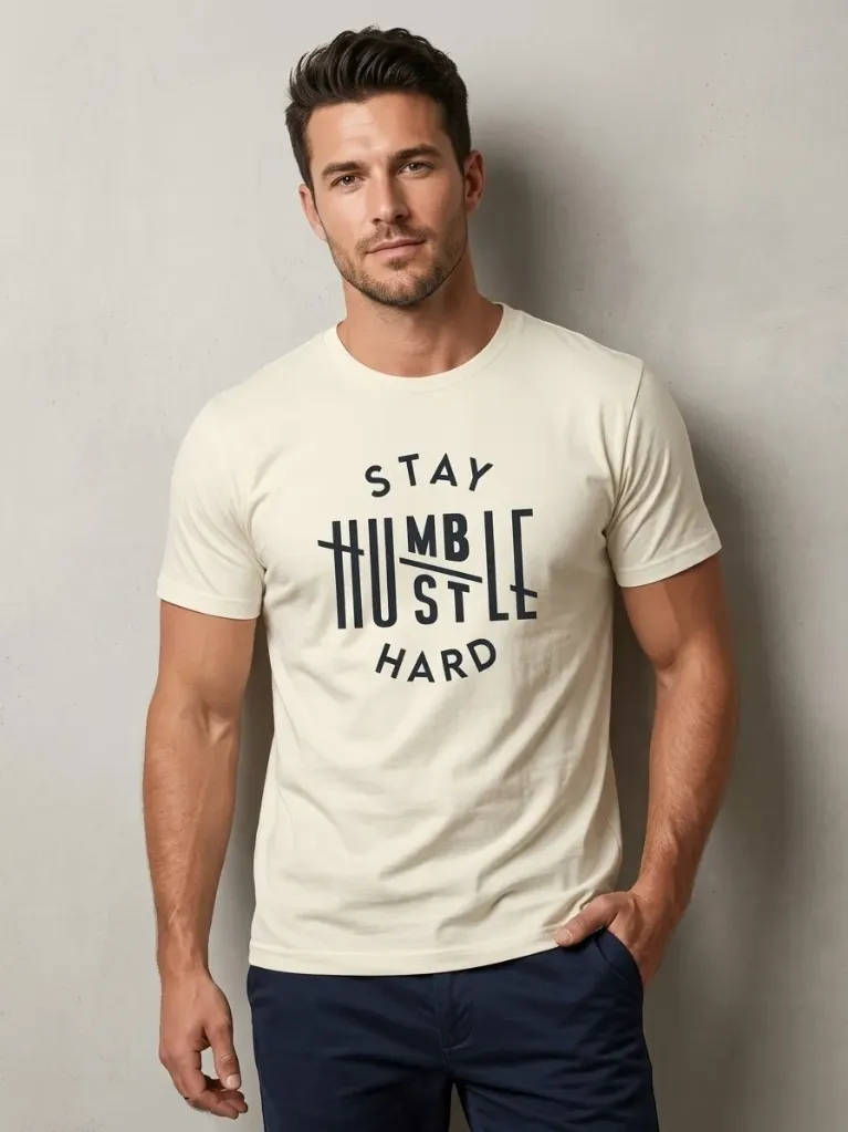 FRANELA DE ALGODON BASICA - STAY HUMBLE