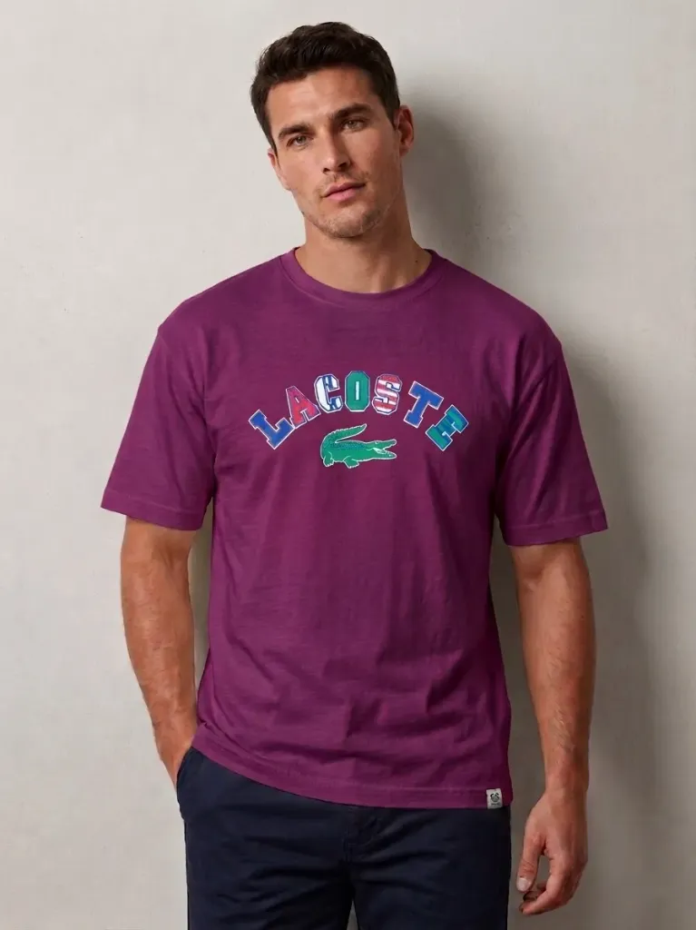 (DOCENA) FRANELA OVERSIZE DE ALGODON - LACOSTE